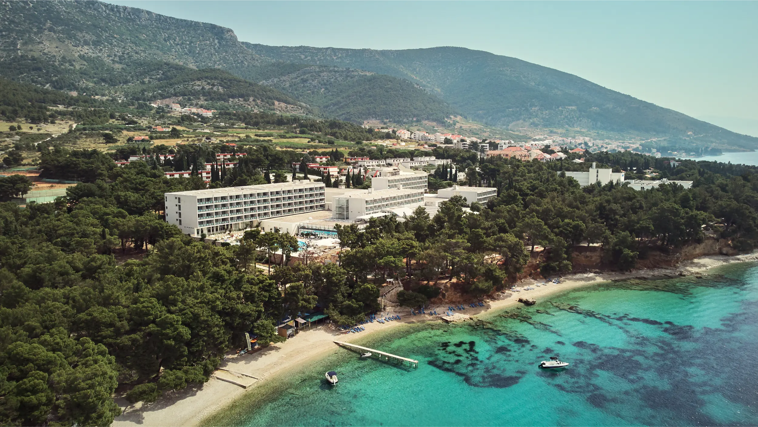 An aerial image of Hotel Elaphusa